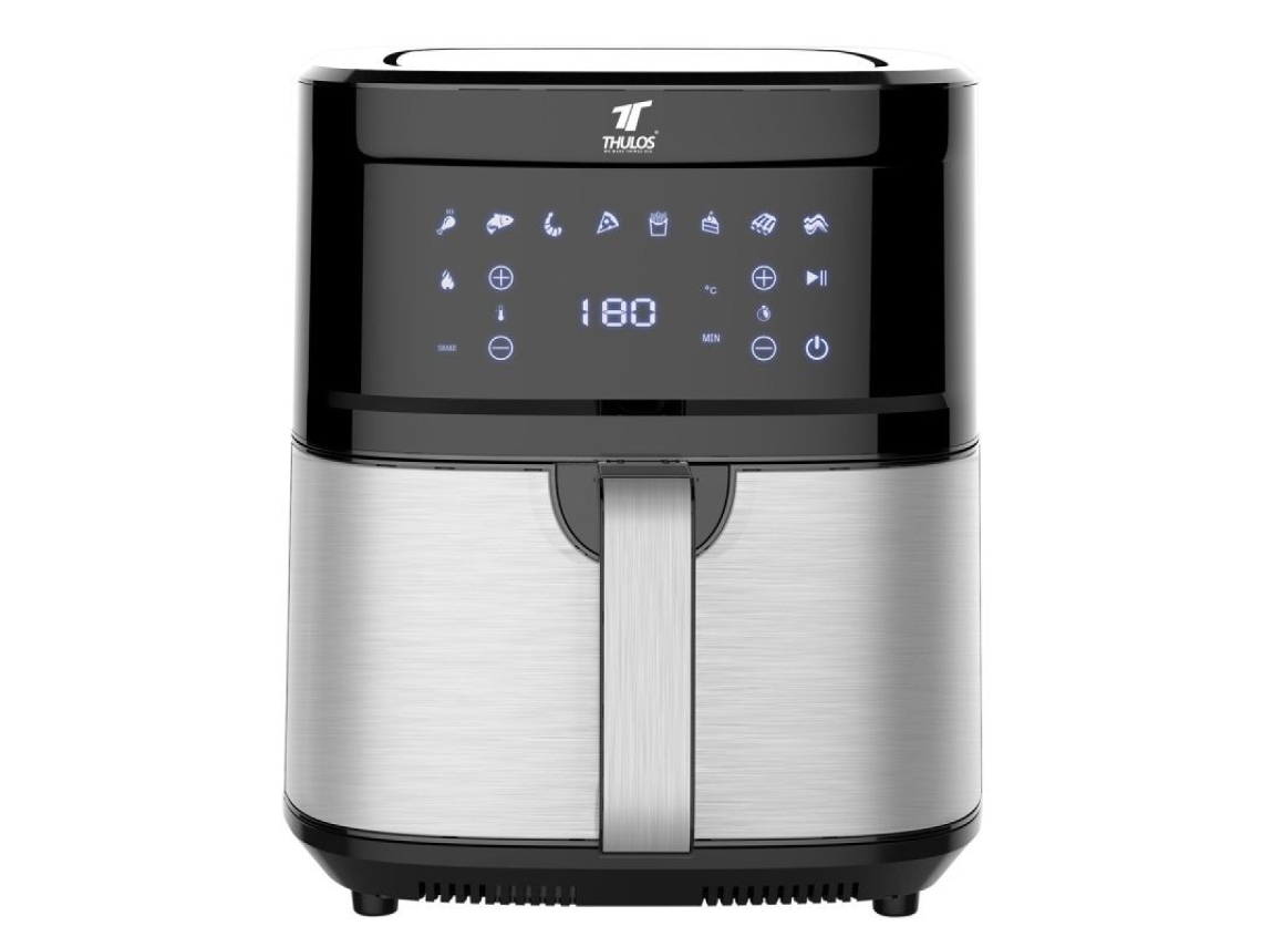 Fritadeira Air com 8 Programas e Capacidade de 6 5 Litros: Cozinha Saudável e Versátil THULOS