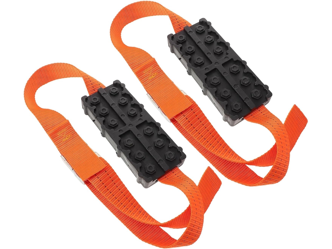 Tapete Antiderrapante Multifuncional Para Pneus, Feito De Liga De Zinco E Nylon Resistente.
