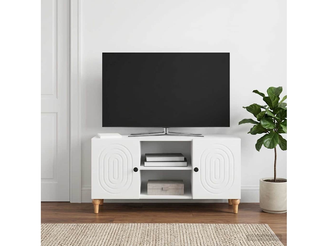 Vidaxl Gabinete Para Tv Branco 102 X 34,5 X 50 Cm Derivados De Madeira