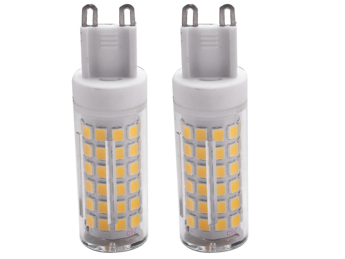 Lâmpadas Led G9 10w 100 Lâmpadas Led De Milho De Cerâmica, Sem Cintilação, Amplo Ângulo De Feixe, 2 Peças Zekai Natural Brilvibera