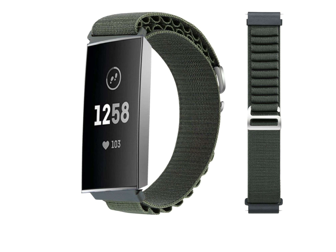 Bracelete Alpine G-Hook Ajustável Fitbit by Google Charge 4 Verde