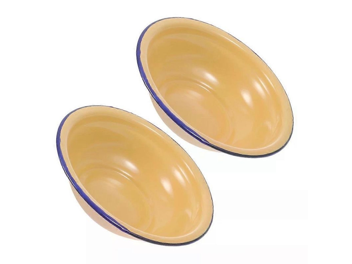 Tigelas de servir para sopa, 2 peças, esmalte espesso para cozinha e jantar | S/MARCA
