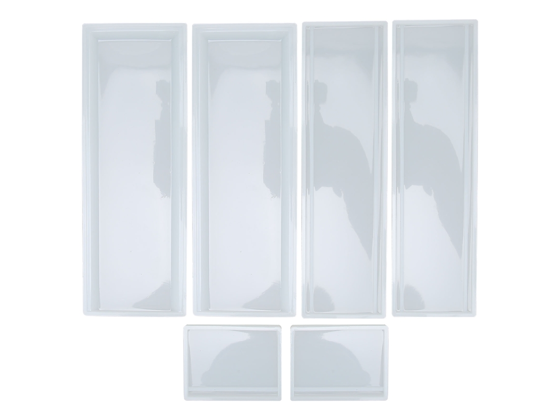 Molde de silicone Rebe para caixa de armazenamento de dominós, ecológico, seguro, atóxico, reutilizável e durável para projetos DIY.