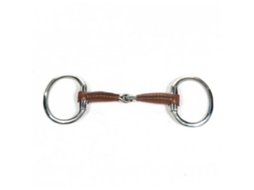 Bit de Couro Oco Articulado Eggbut Dourado 135 Mmmetalab
