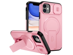 Capa Com Suporte Magsafe Para Iphone 11 - Abertura Deslizante Com Proteção De Câmara