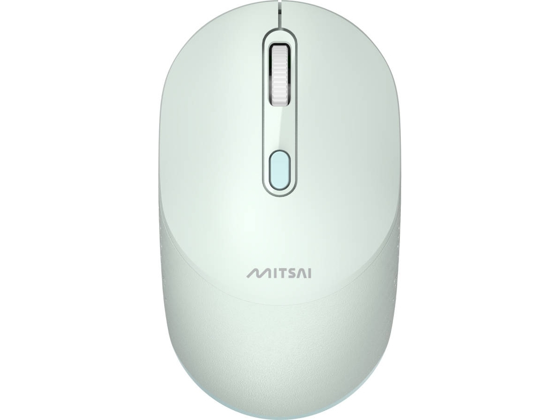 Rato MITSAI Portable (Outlet Caixa Aberta - Wireless - Casual - 1600 dpi - Verde)