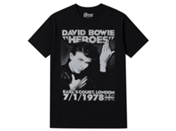 David Bowie Heroes Court T-shirt Unisex Adults Size:l