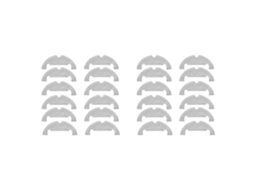 24x Pano Esfregão Para Xiaomi Mi Robô Aspirador 2 Ultra Acessórios Stytj05zhm Panos Rags Peças Sobressalentes