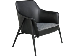 Poltrona ANGEL CERDÁ S.L. 5080 (Preto, Cinzento - Aço inoxidável, Poliuretano - 80 x 72 x 79 cm)