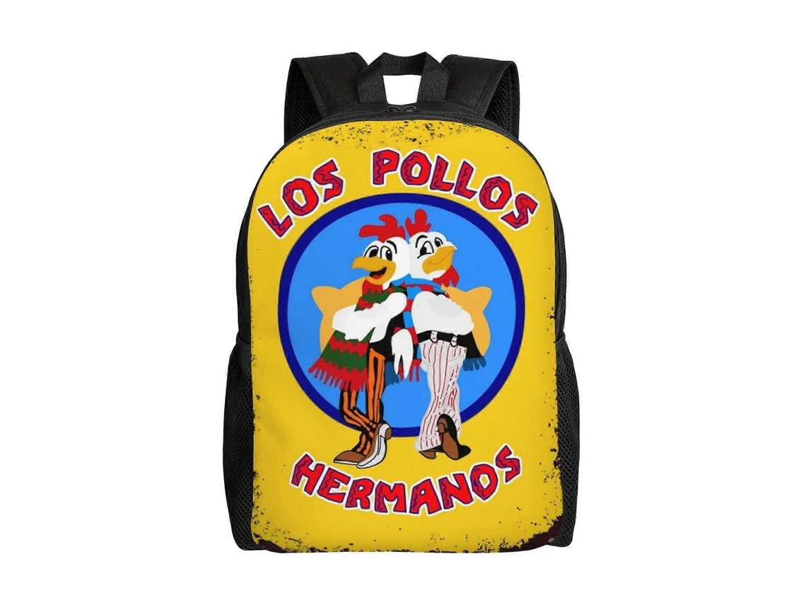 Mochila Los Pollos Hermanos Para Estudantes, Leve E Durável, À Prova Dágua E Com Alça De Ombro Ajustável, Tamanho P18 Olysi Shop