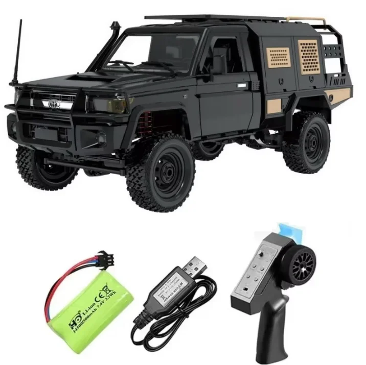 (preto) Veículo Off-road Crawler Com Controle Remoto, Escala 1:12, Tração Nas Quatro Rodas