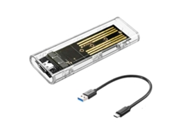 Gabinete Usb Externo Para Ssd M.2 Com Conector Usb 3.1 Tipo-c, Compatível Com Ssds Usb 3.0 (ngff).