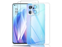 Conjunto de Películas de Ecrã Protetora Fina Flexível para Oppo Reno7 HONGWE. Transparente (2un)