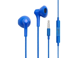 Auriculares 3,5 Mm Bora Stereo com Micro Azul Auriculares
