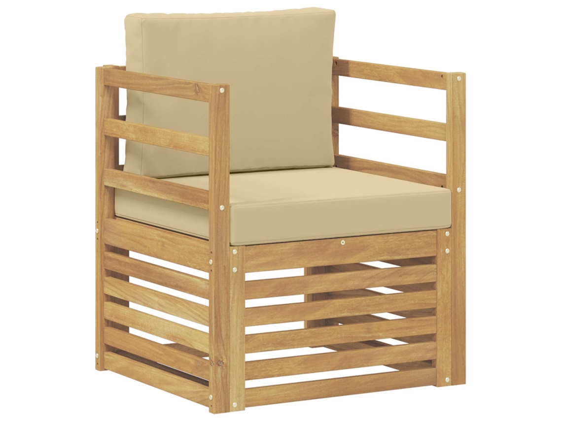 Maison Exclusive - Conjunto De Sofás Para Exterior Poliéster Branco