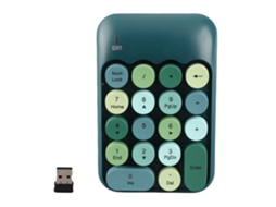 Teclado Numérico Mecânico Sem Fio 2.4g Com 18 Teclas Para Notebook E Computador Desktop