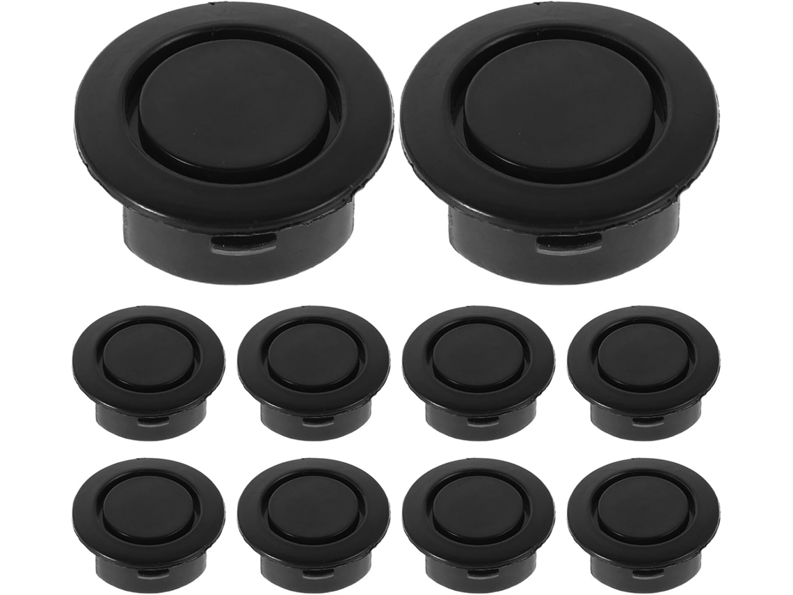 Pacote Com 10 Tampões Impermeáveis Para Furos De Radar De Ré Em Para-choques De Carros, 25-26 Mm
