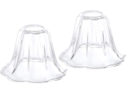 Conjunto de 2 Luminárias de Teto de Vidro E27 para Quarto SFUSHOS