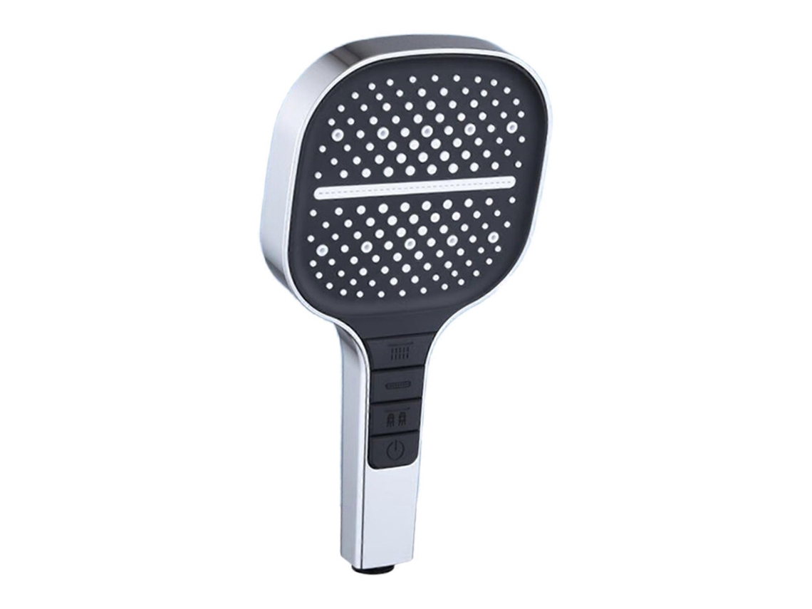 Chuveiro De Alta Pressão Com Efeito Chuva E 7 Configurações De Jato, Chuveiro De Mão Ajustável, Designs Para Banheiro E Uso Externo, Branco PENGDSJE