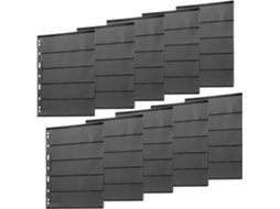 Besportble Classeur De Timbres Noir 10 Feuilles Volantes Réutilisables En Pet - Fonction De Protection Et