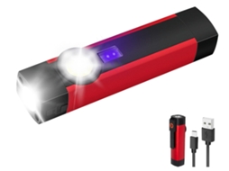 Tocha Led Pequena De 800 Lúmens, Tochas Recarregáveis Superbrilhantes Com Luz De Trabalho Cob, Base Magnética E Clipe De Bolso, 4 Modos Com