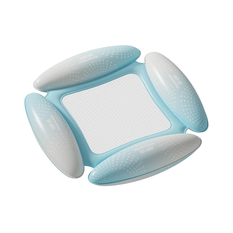 (i) Uma Boia Inflável Para Piscina Com Fundo De Rede Para Crianças E Uma Jangada Recreativa Para Água.