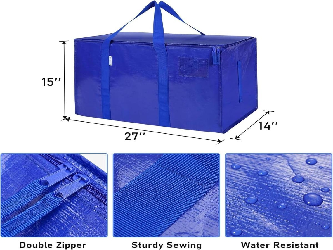 Lurelia Saco Organizador 69 X 35 X 38 Cm Para Roupas, Roupa De Cama E Mudanças, Pe, Hermético E Fecho Zíper