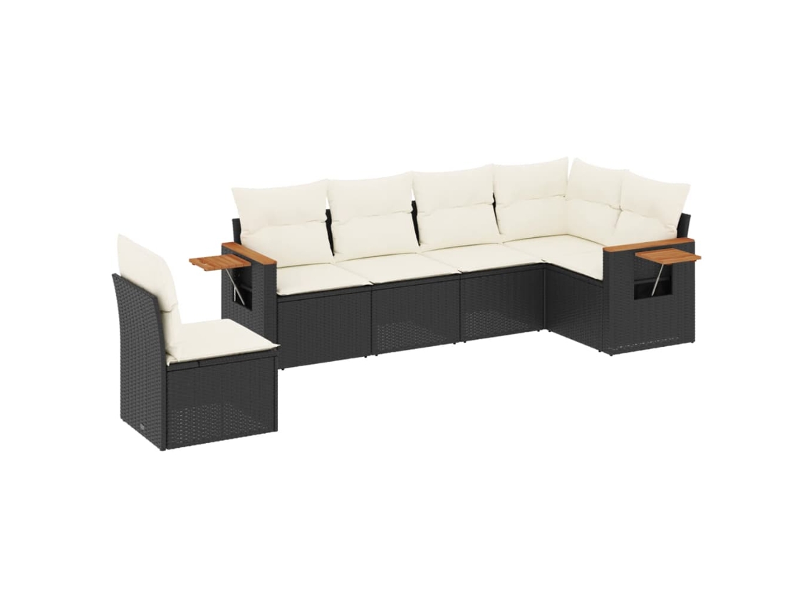 Garden Sofa Set, Garden Sofa Sets Vidaxl Preto Rattan / Vime (n/a)
