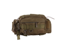 Mochila de Pesca Nylon 600d com Cinto Khaki