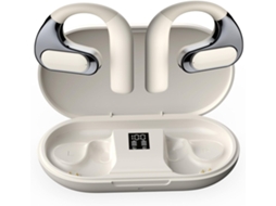 Fones Sem Fio Bluetooth 5.3 JIAPEI, condução ar, com estojo, redução ruído, branco