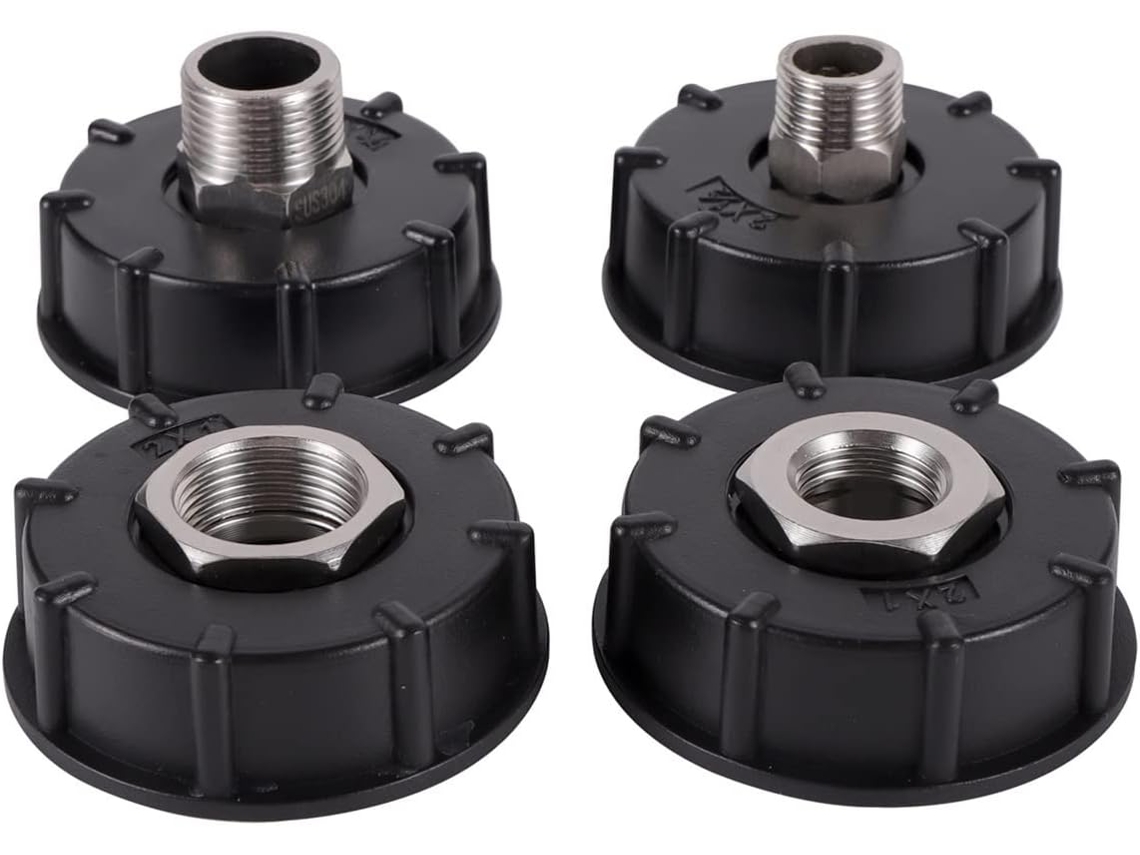 Conector de Aço Inoxidável com Rosca Grossa para IBC | S/MARCA