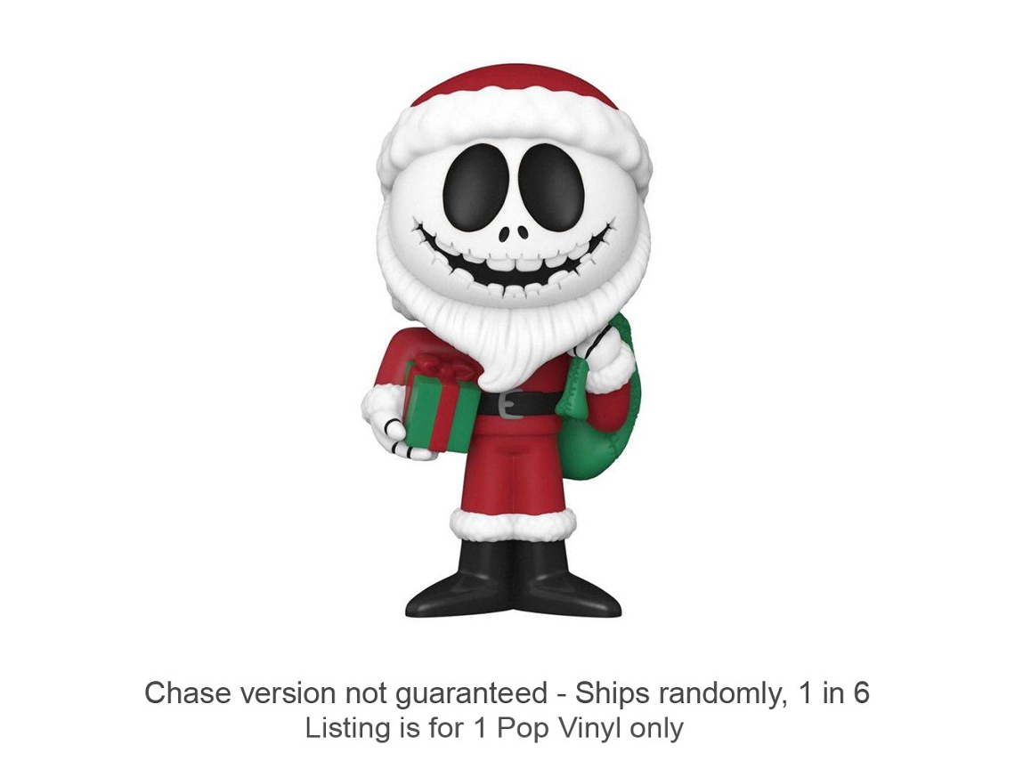 Funko O Estranho Mundo de Jack Pai Natal Jack Skellington Vinyl Soda Chase Envia 1 Em 6 O ESTRANHO MUNDO DE JACK