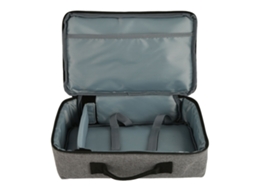 Estojo Portátil Cinza Para Projetor Com Alça Resistente, Bolsa De Viagem Em Nylon Reforçado 34, 5 X 20 10 Cm