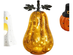 Luminária De Vidro Com Luzes Decorativas Para Outono E Halloween |