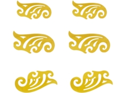 Kit De Réguas Para Desenho Arquitetônico Ipetboom E Ferramenta Medição Arquitetônica, 9 Peças De Plástico Amarelo