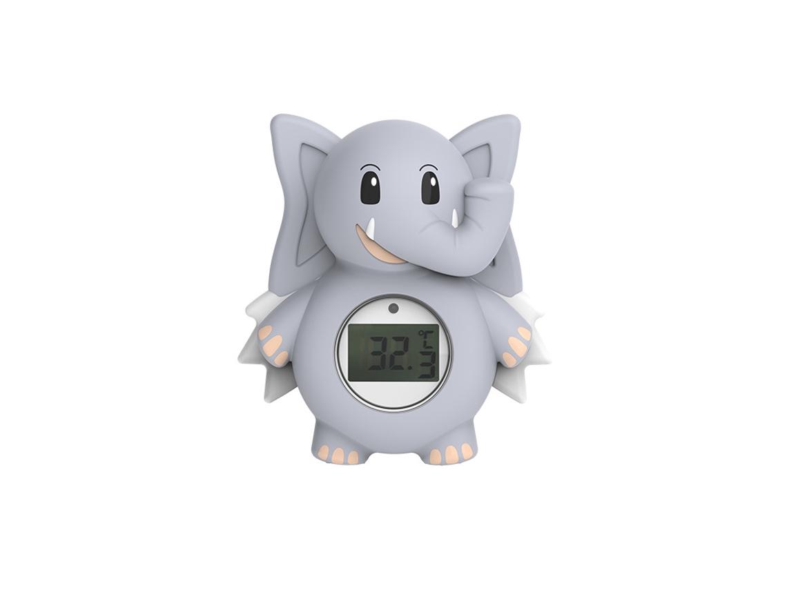 Termómetro De Banho Para Bebé Em Forma De Elefante Flutuante Para Piscinas, Spas E Banheiras Cinza Hexinyigjly