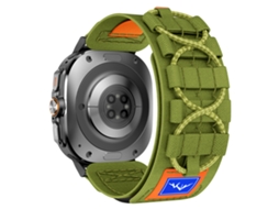 Bracelete para Samsung Galaxy Watch Ultra 47mm Preto Verde XIAOMOYU