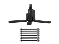 Ferramenta de Instalação, Separador Cárter, Extrator Manivela para Motocicleta 1,85 Kg, Extração e Instalação Rolamentos 30 X 10 13 Cm, Braços