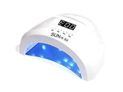 Secador de Unhas Led Sun 1s com 30 Grânulos Uv para Pós Polimento Gel, Máquina Fototerapia Arte 48w GOKOCO