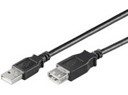 Cabo de Dados GOOBAY (USB A - 1.8 m - Preto)