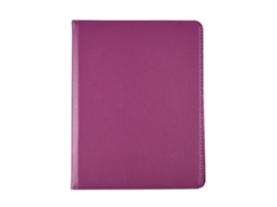 Capa Protetora (suporte Rotativo 360°) Para Ipad 2/3/4/air Com Capa De Pu Roxa