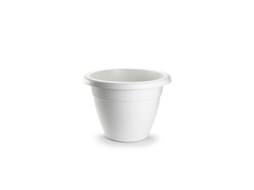 Maceta Redonda 16x16x12 Cm Blanca 1142501 Plasticforte
