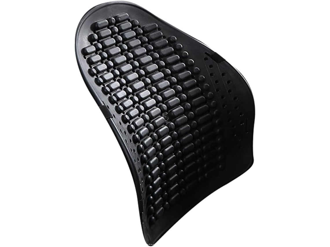 Almofada Lombar de Massagem Preta em Pp para Cadeira de Carro, Ventilada e Ideal para Escritório. SFUSHOS