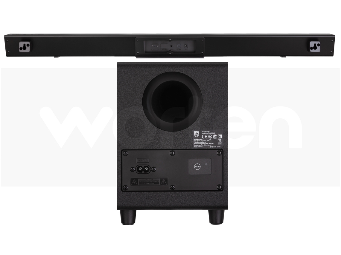 Soundbar Bluetooth PHILIPS TAB5305 (2.0 70 W Subwoofer Sem Fios) Worten.pt