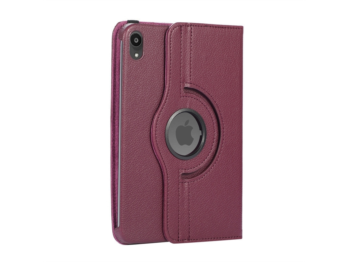 Capa Com Teclado Bluetooth Compatível Com Ipad 7/8/9 10.2, Giratória 360°, Suporte Integrado, Cor Roxo