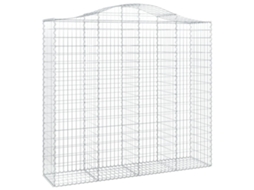 Gabion Basket, Gabion Baskets Vidaxl Prateado Ferro (200 X 50 X 180/200 Cm)