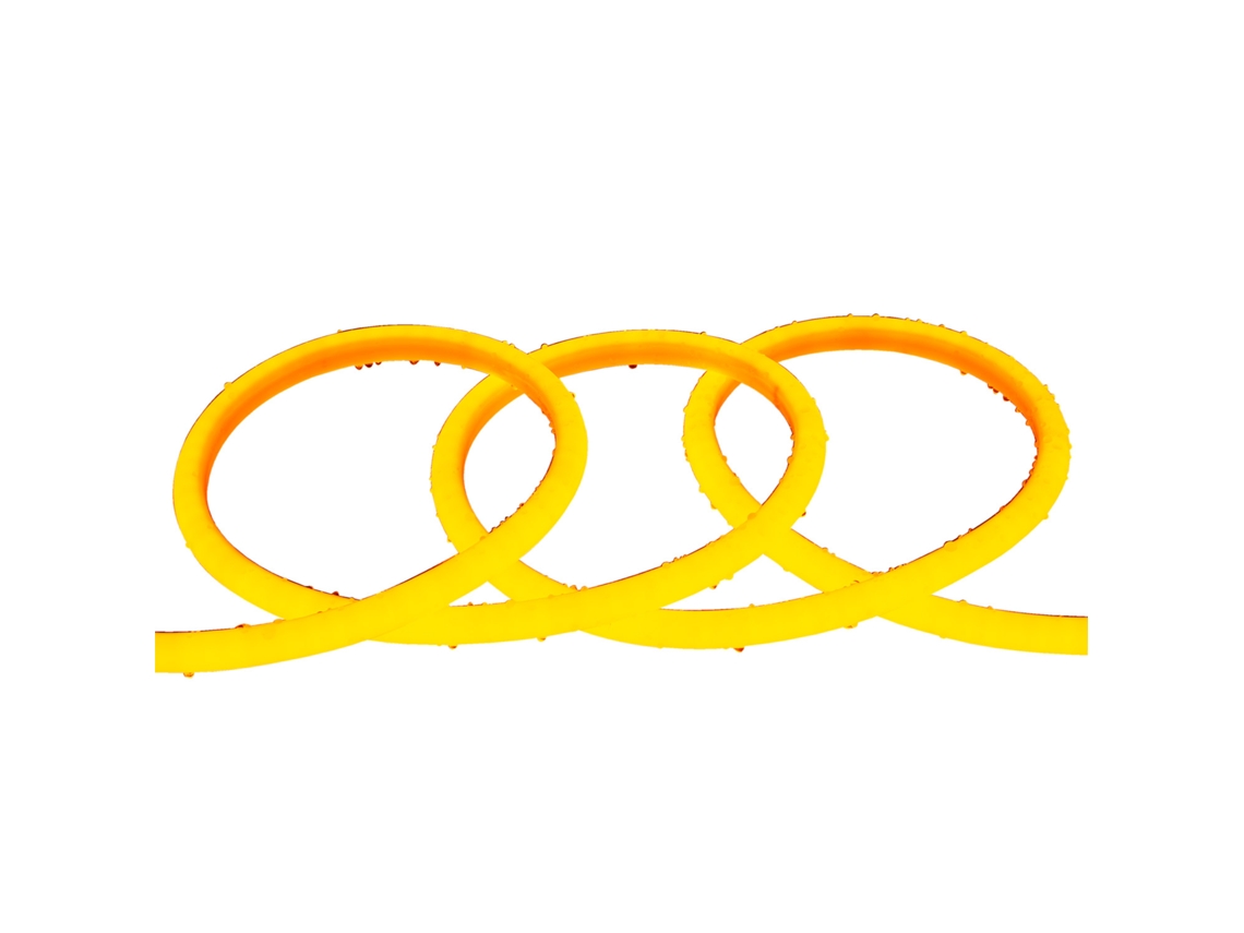 Fita Led Neon Regulável 220v Circular 8w/m Corte 100cm Ip65 N-flex14 A Medida Laranja 50 M
