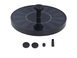 Fonte solar flutuante 1.4W 7V 150L/h com 6 bicos anti entupimento material ABS para jardins piscinas