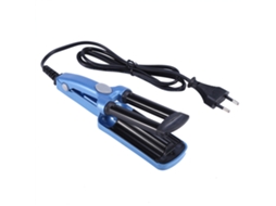 Mini modelador de cachos elétrico de três cilindros 2026 (azul)