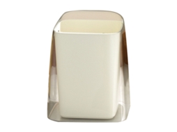 Lixo de mesa sem tampa de calibre grande mini contador branco para quarto sala de estar